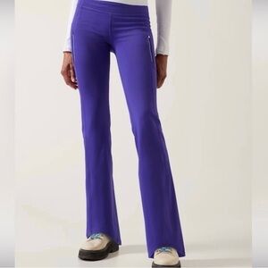 Athleta Rainier High Rise Bootcut purple pants Xl